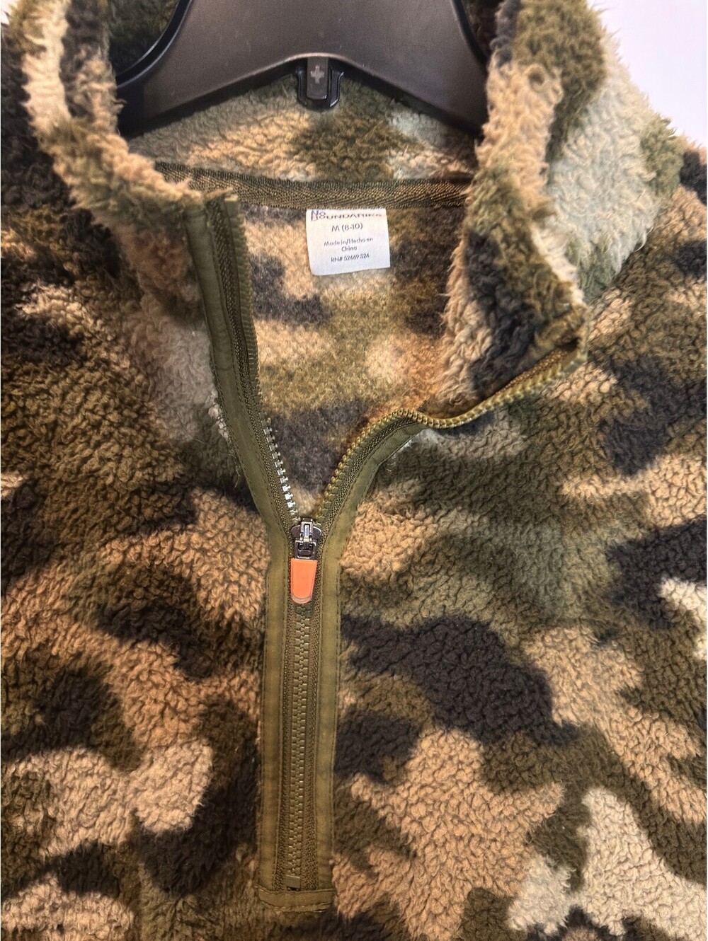 No Boundaries Women's Camouflage Fleece Pullover Jacket Medium - Picture 3 of 9